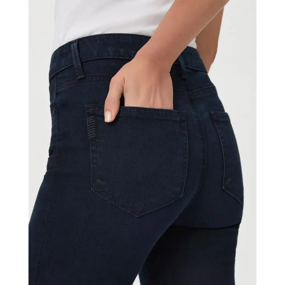 PAIGE Hoxton Ankle High Rise Skinny Jeans Womens 24 Corsica Dark Wash Blue
